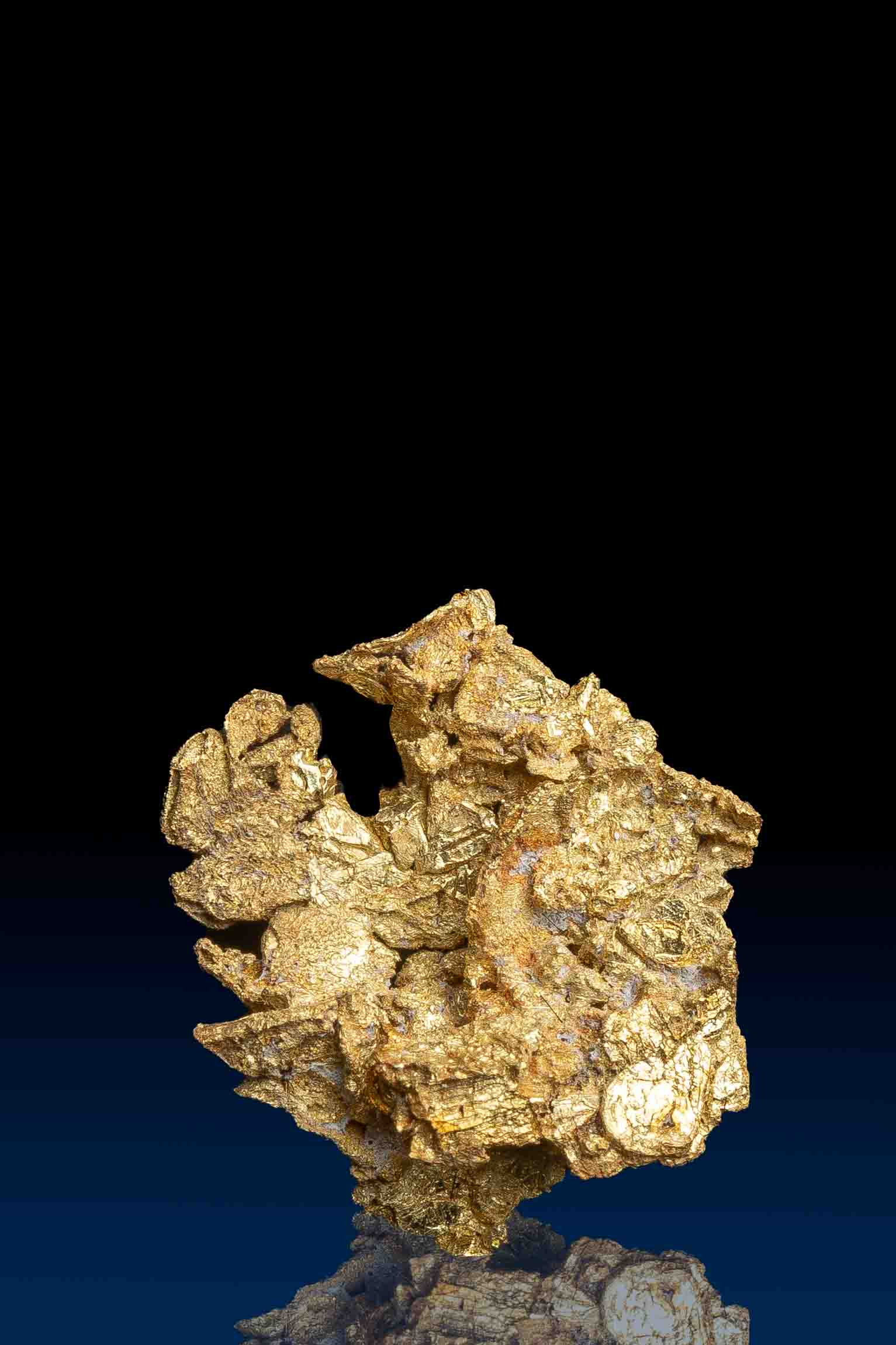 (image for) Extraordinary Crystallized Gold Nugget from Farncomb Hill, Colorado